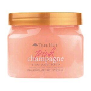 NEW! Tree Hut Pink CHAMPAGNE Shea Sugar Scrub 18 Oz.